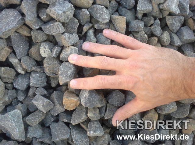Deko Kiesel Zierkies Edelsplitt Basalt Splitt verschiedene Körnungen 